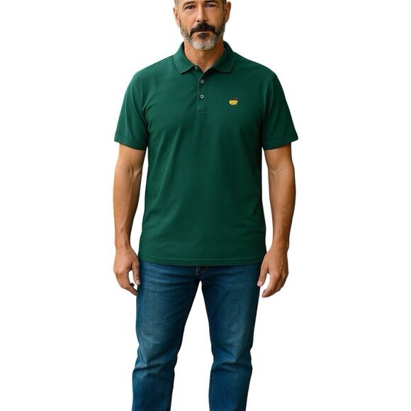 Bobby Jones Golf Polo Shirt Embroidery Masters Men's Short Sleeves Green Size XL - Picture 15 of 16